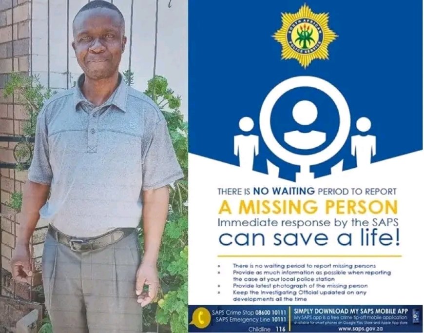 Help Alexandra SAPS to find missing old man  