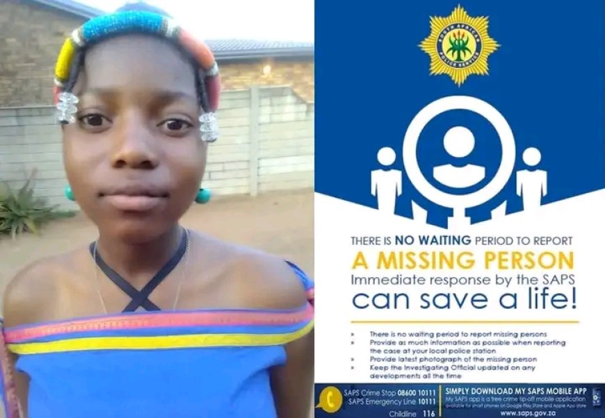 Police at Letlhabile area need public's assistance to track a 14-year-old missing girl