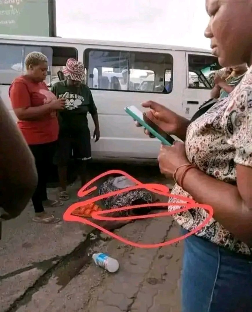 A taxi driver allegedly knocked a woman down and stabbed her to death at Alexandra Plaza in Gauteng Province