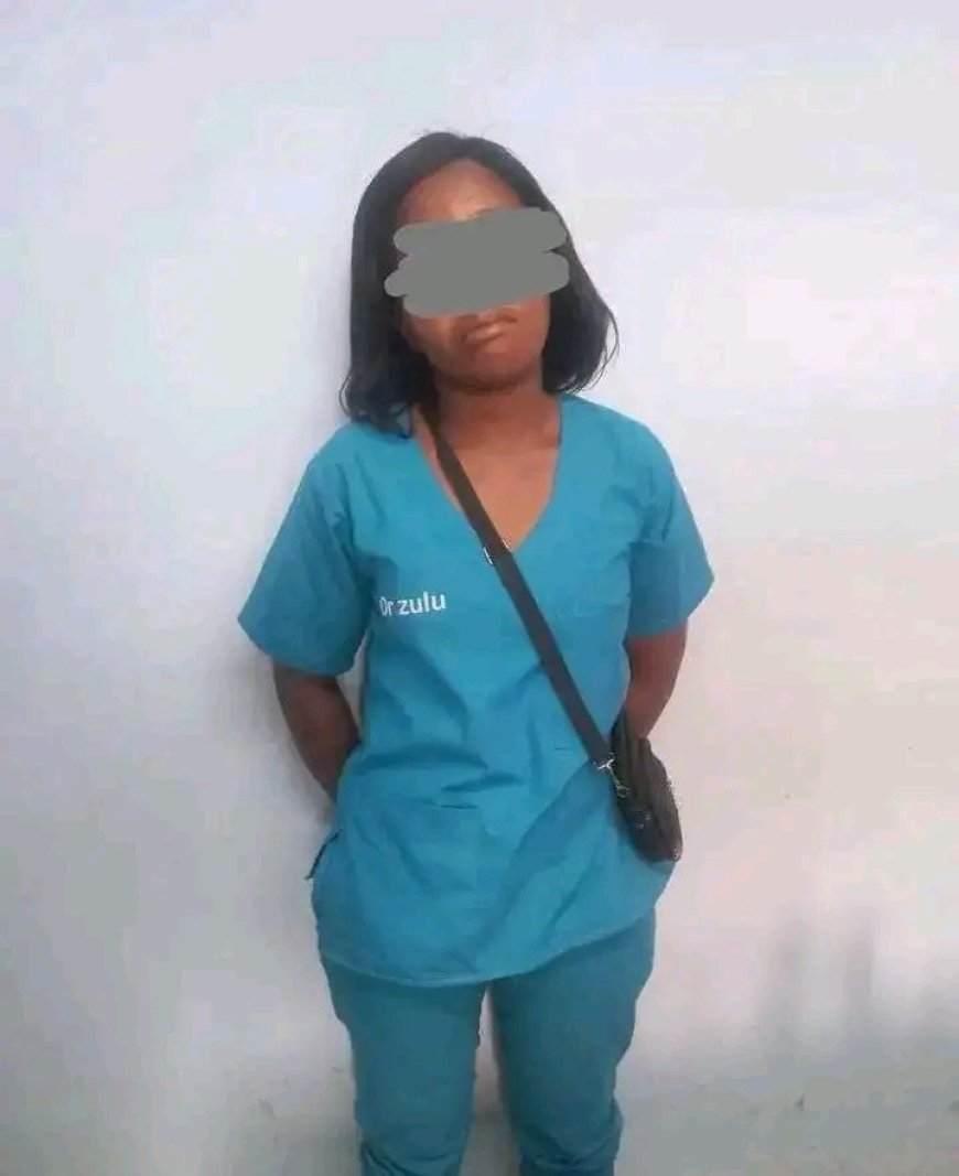 A fake female doctor has allegedly been arrested