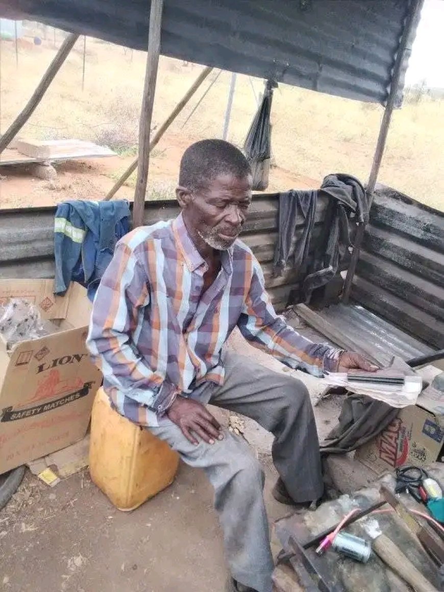 The old man needs a house to live in and sleep environment in Limpopo